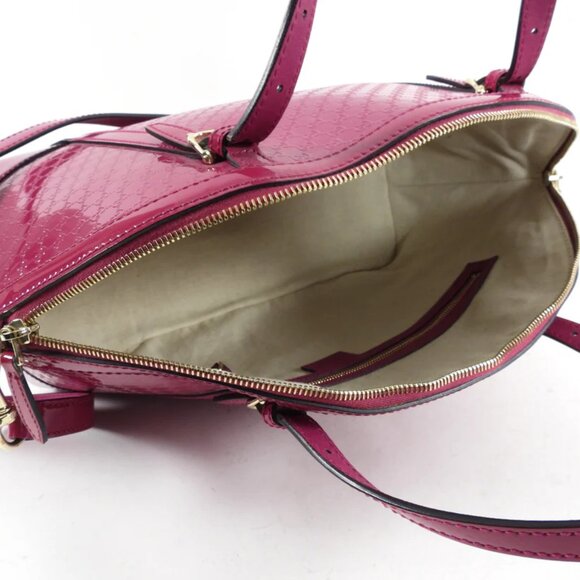 Gucci Style # 309617 Micro1Guccissima Convertible Med Dome Patent Leather - EUC! - Picture 12 of 16